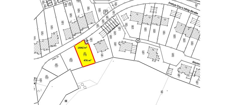 Lageplan Justus-von-Liebig-Straße
