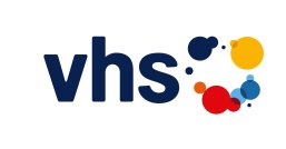 Logo der VHS: Schriftzug VHS 