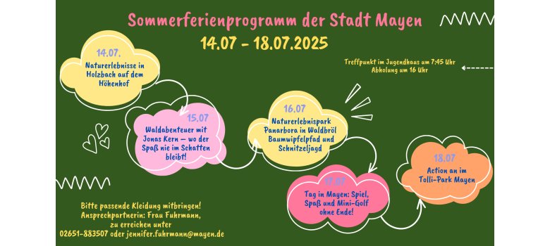 Sommerferienprogramm Sommerferienprogramm