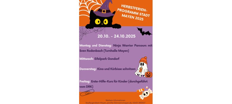 Herbstferienprogramm Übersicht Herbstferienprogramm Übersicht