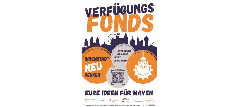 Plakat Verfügungsfonds