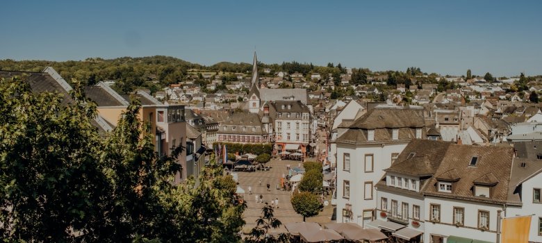 Blick auf den Marktplatz Blick auf den Marktplatz