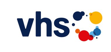 Logo der VHS: Schriftzug VHS 