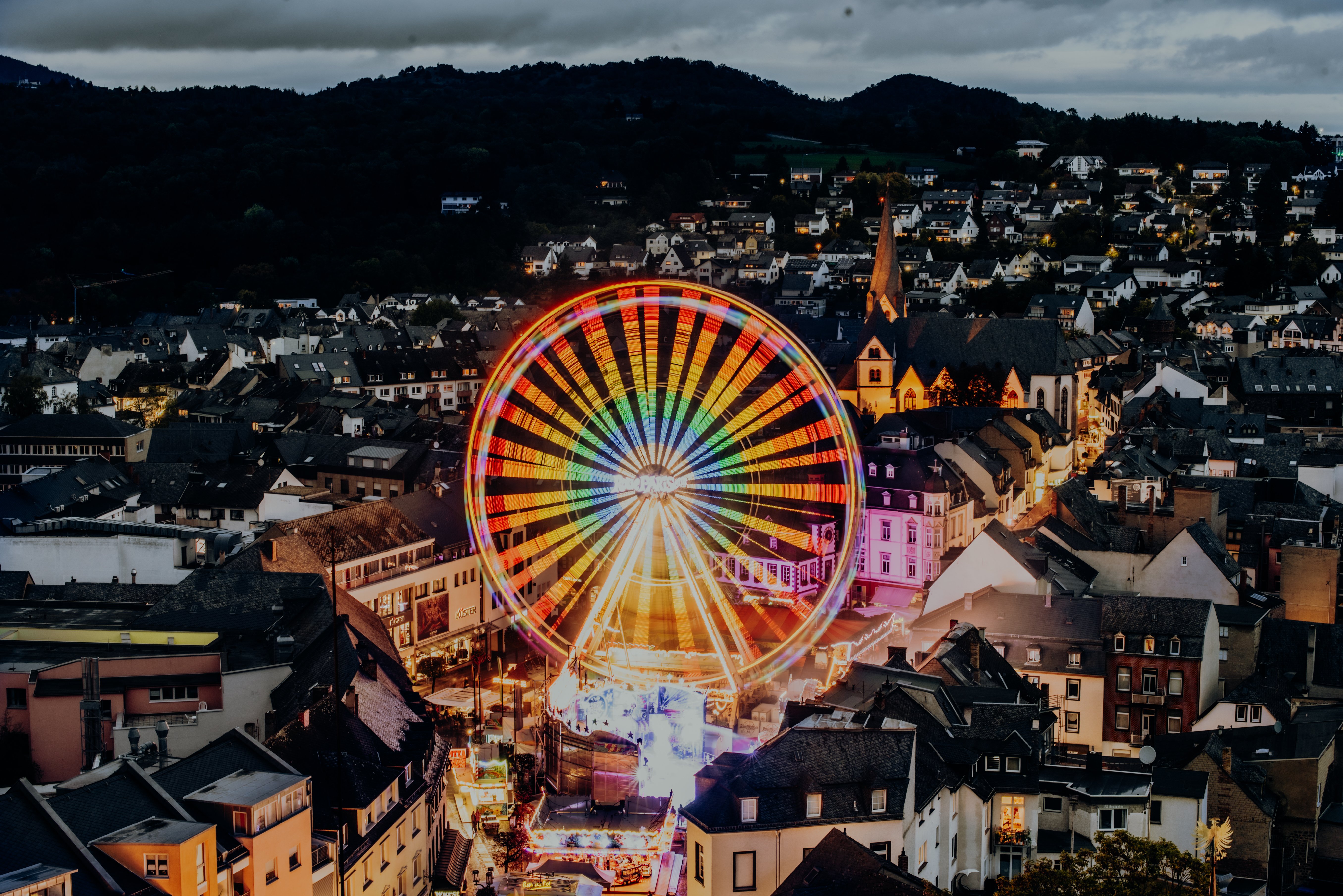 Riesenrad im Dunkeln Riesenrad im Dunkeln