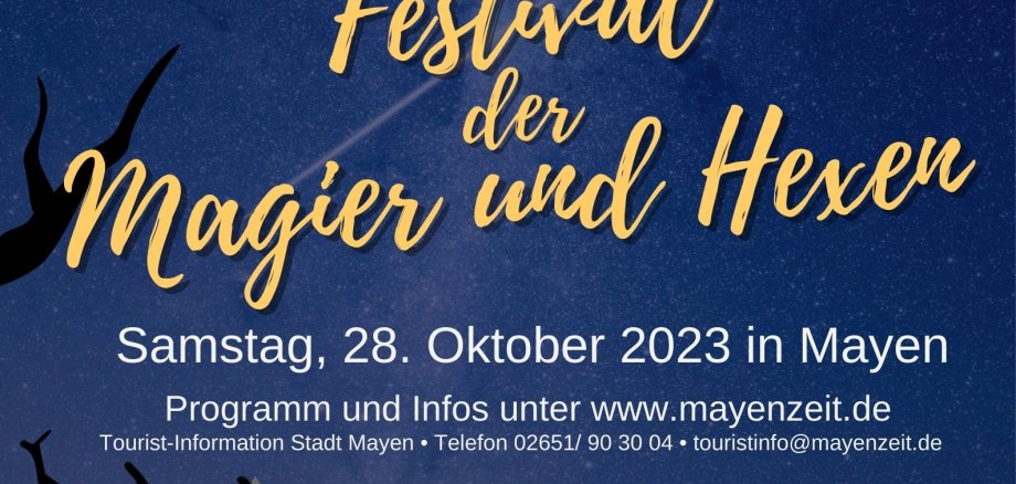 Flyer zum Festival der Magier und Hexen