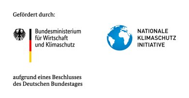 Bundesministerium für Wirtschaft und Klimaschutz und Nationale Klimaschutz Initiative Förderung durch das Bundesministerium für Wirtschaft und Klimaschutz und die Nationale Klimaschutz Initiative