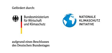 Bundesministerium für Wirtschaft und Klimaschutz und Nationale Klimaschutz Initiative Förderung durch das Bundesministerium für Wirtschaft und Klimaschutz und die Nationale Klimaschutz Initiative