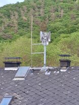 Die neue elektronische Warneinrichtung auf dem Dach der Feuerwehr Nitztal