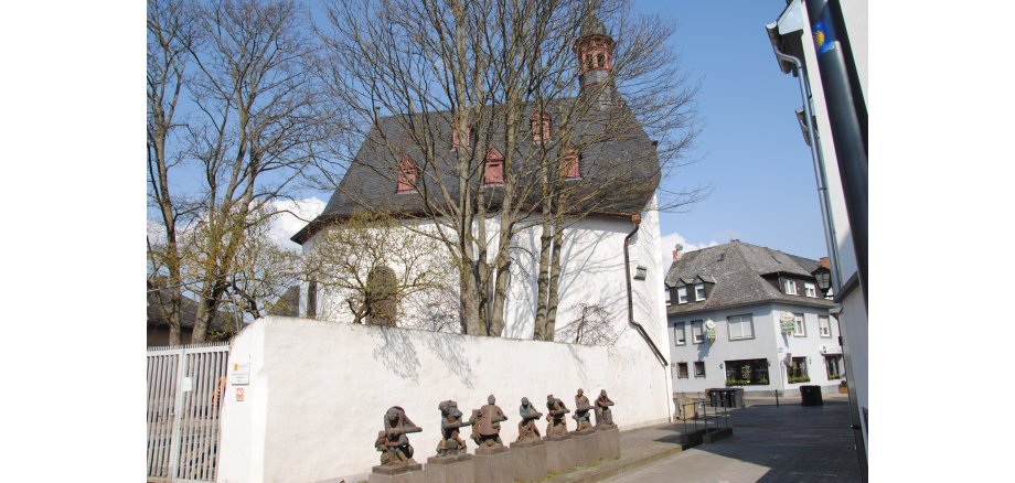 Die „Heilig Geist Kapelle“, die Mayener Gedenkstätte für Opfer von Krieg und Gewalt, in der Stehbachstraße