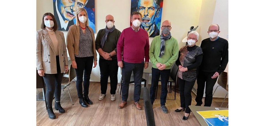 Gruppenfoto der Vertreter der beiden Partnerstädte