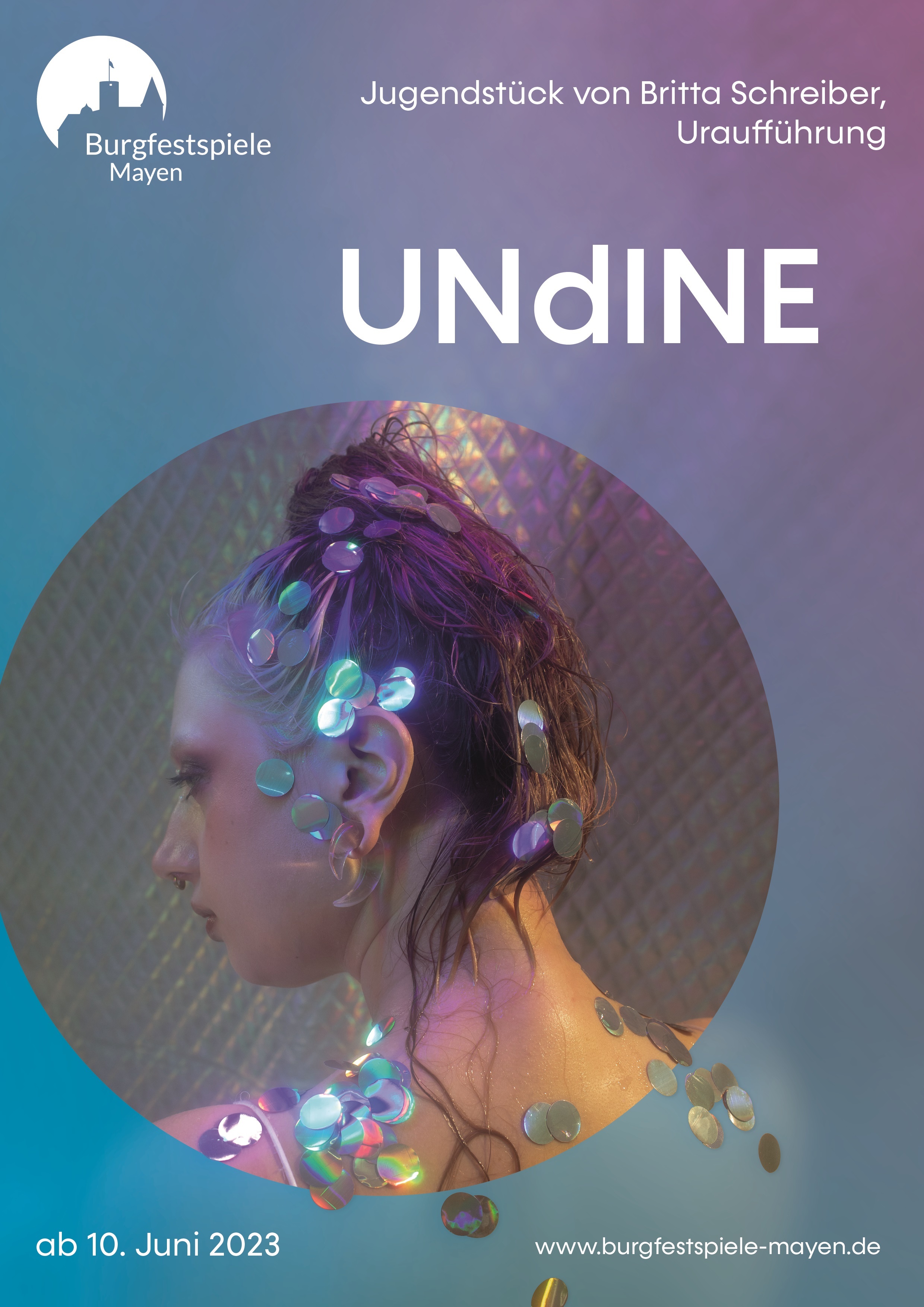Plakat zum Jugendstück „UNDINE“