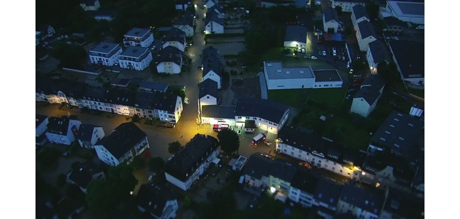 Luftaufnahme der Maifeldstraße und der umliegenden Straßen