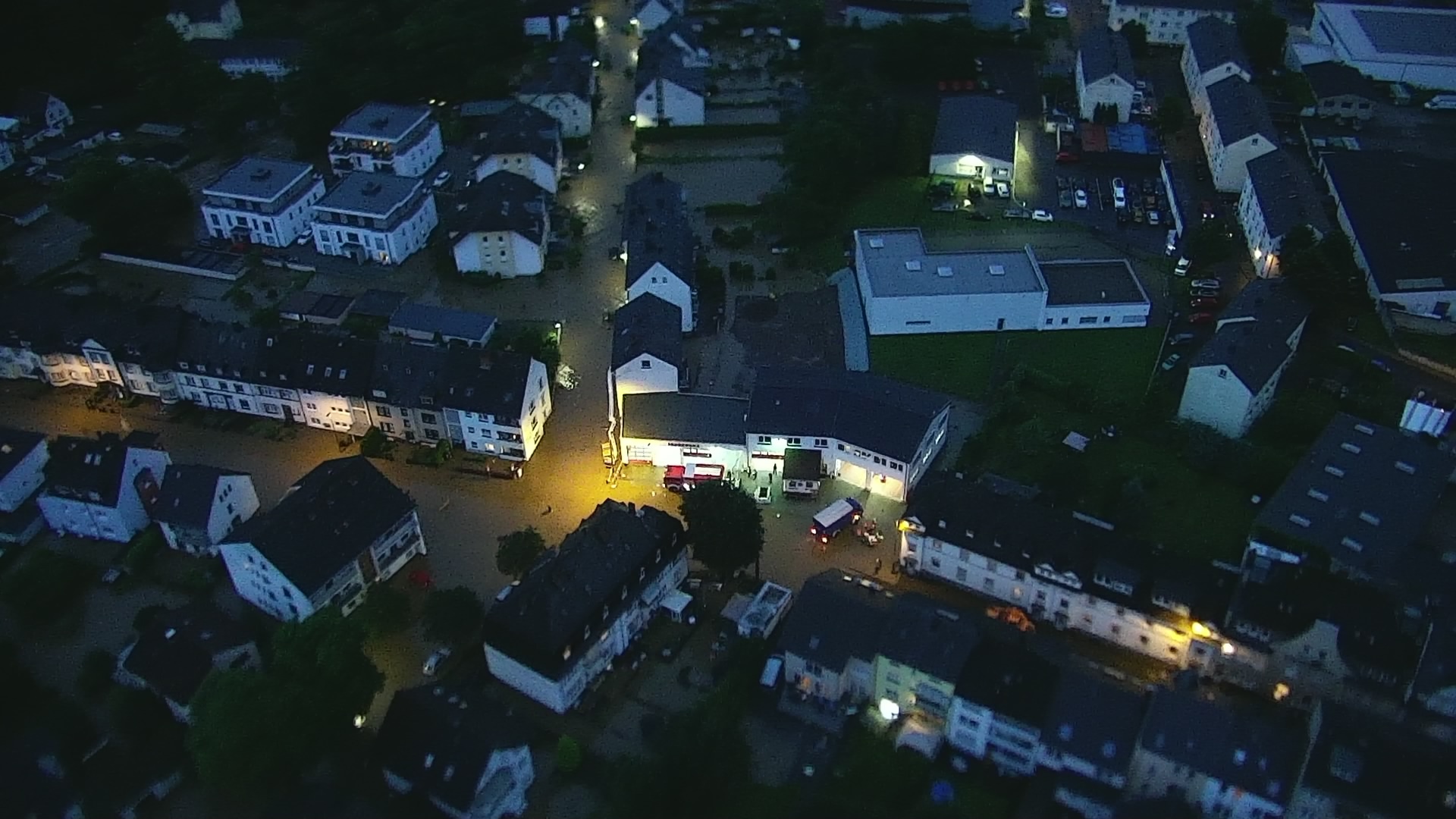 Luftaufnahme der Maifeldstraße und der umliegenden Straßen