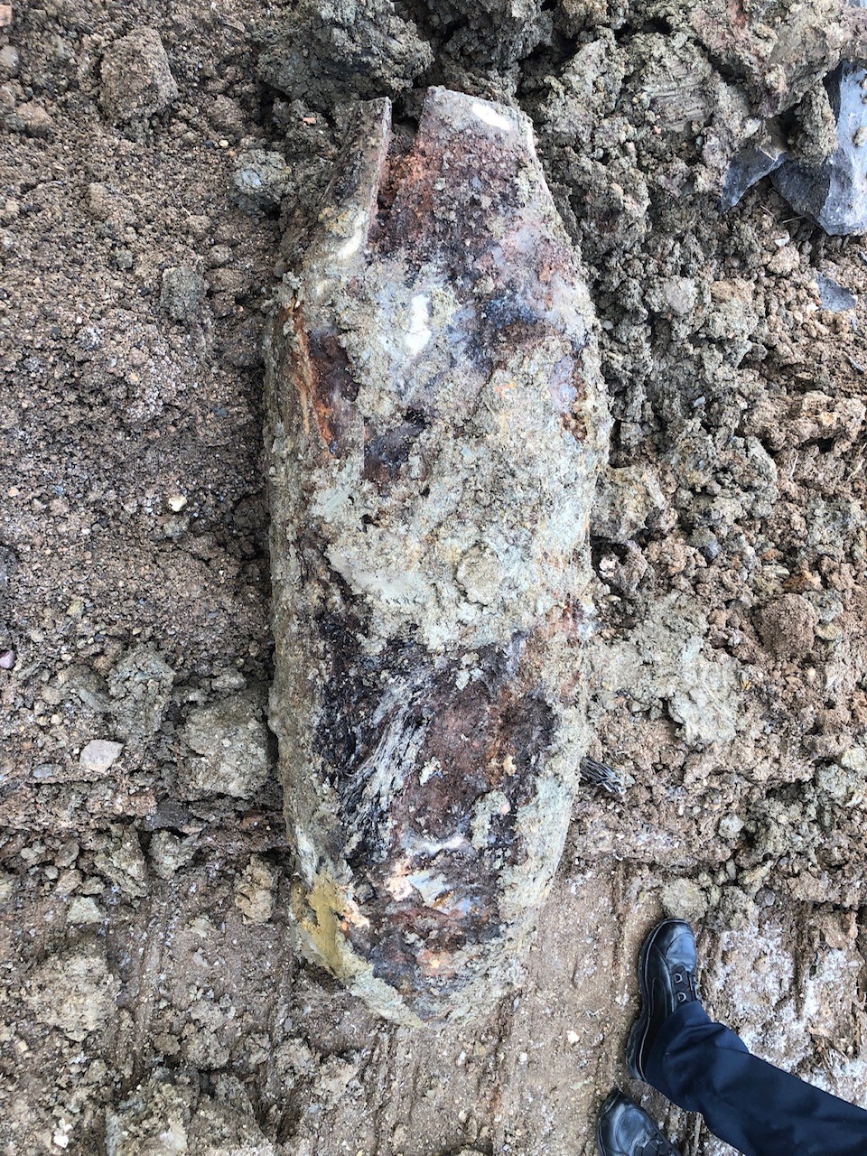 Eine gefundene Bombe