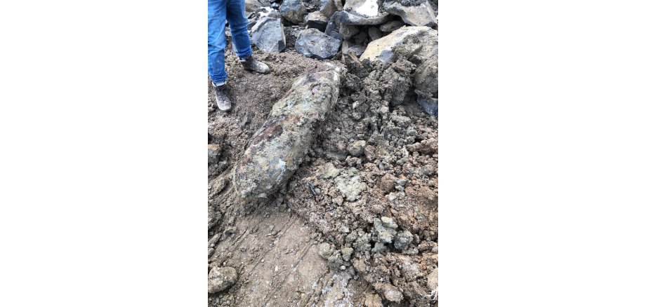 Eine amerikanische, 500 Pfund schwere Fliegerbombe wurde im Bereich des Mayener Grubenfeldes gefunden.