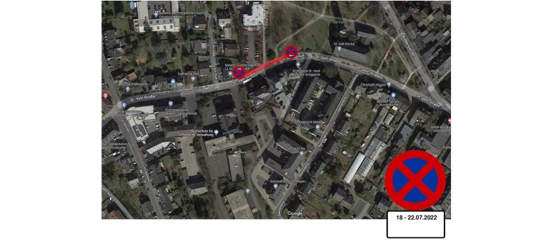 Sperrungen in der St.-Veit-Straße