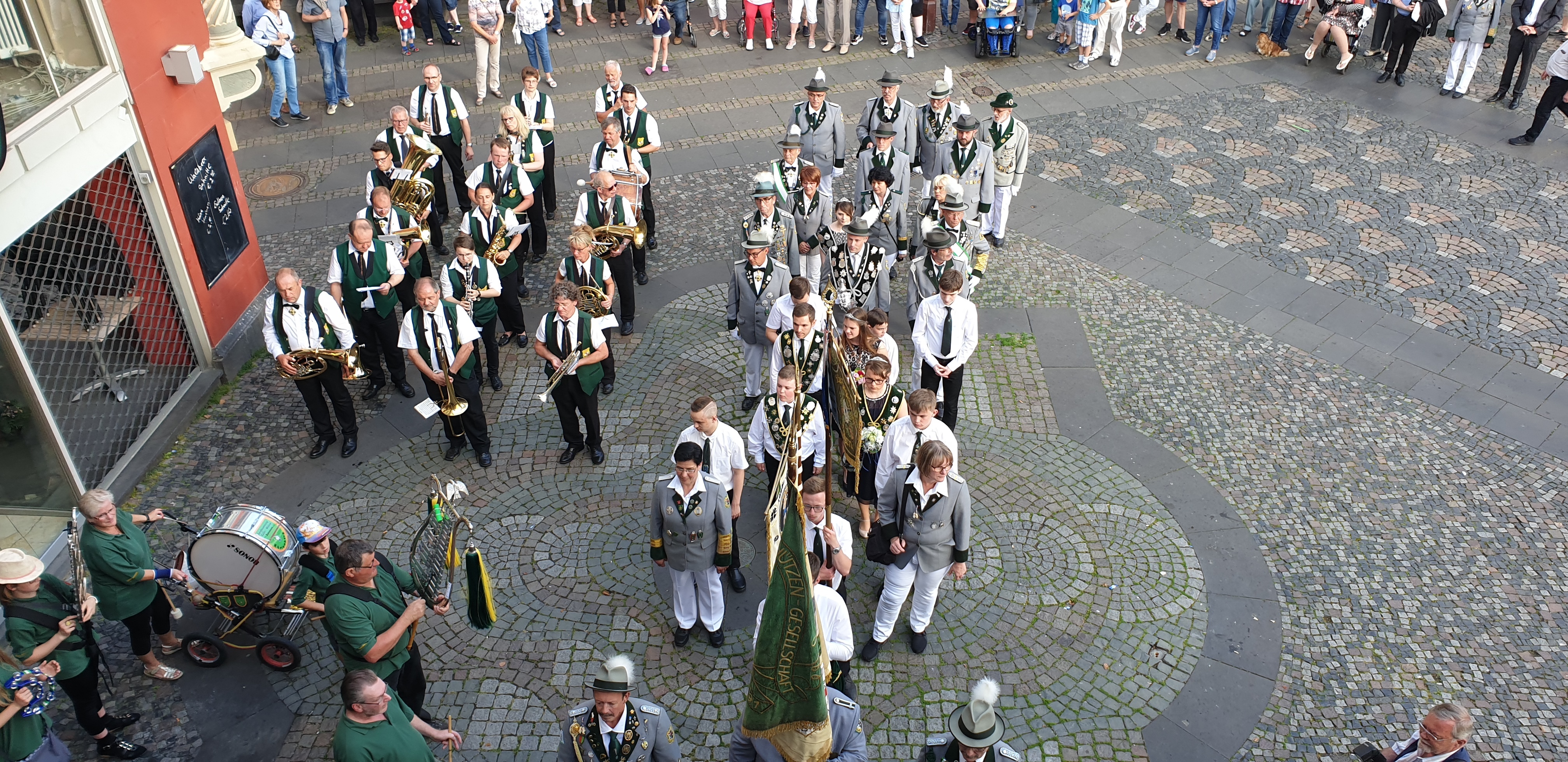 Schützenständchen 2019 auf dem Marktplatz
