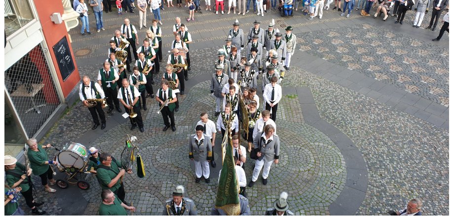 Schützenständchen 2019 auf dem Marktplatz