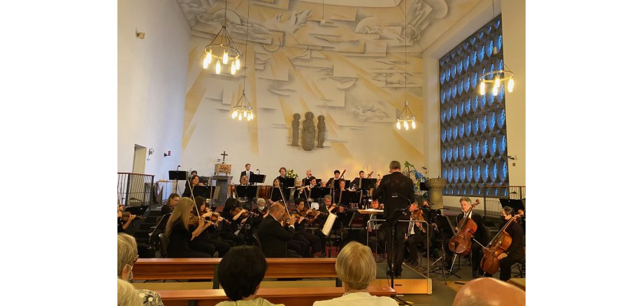 Das Orchester in vollem Einsatz