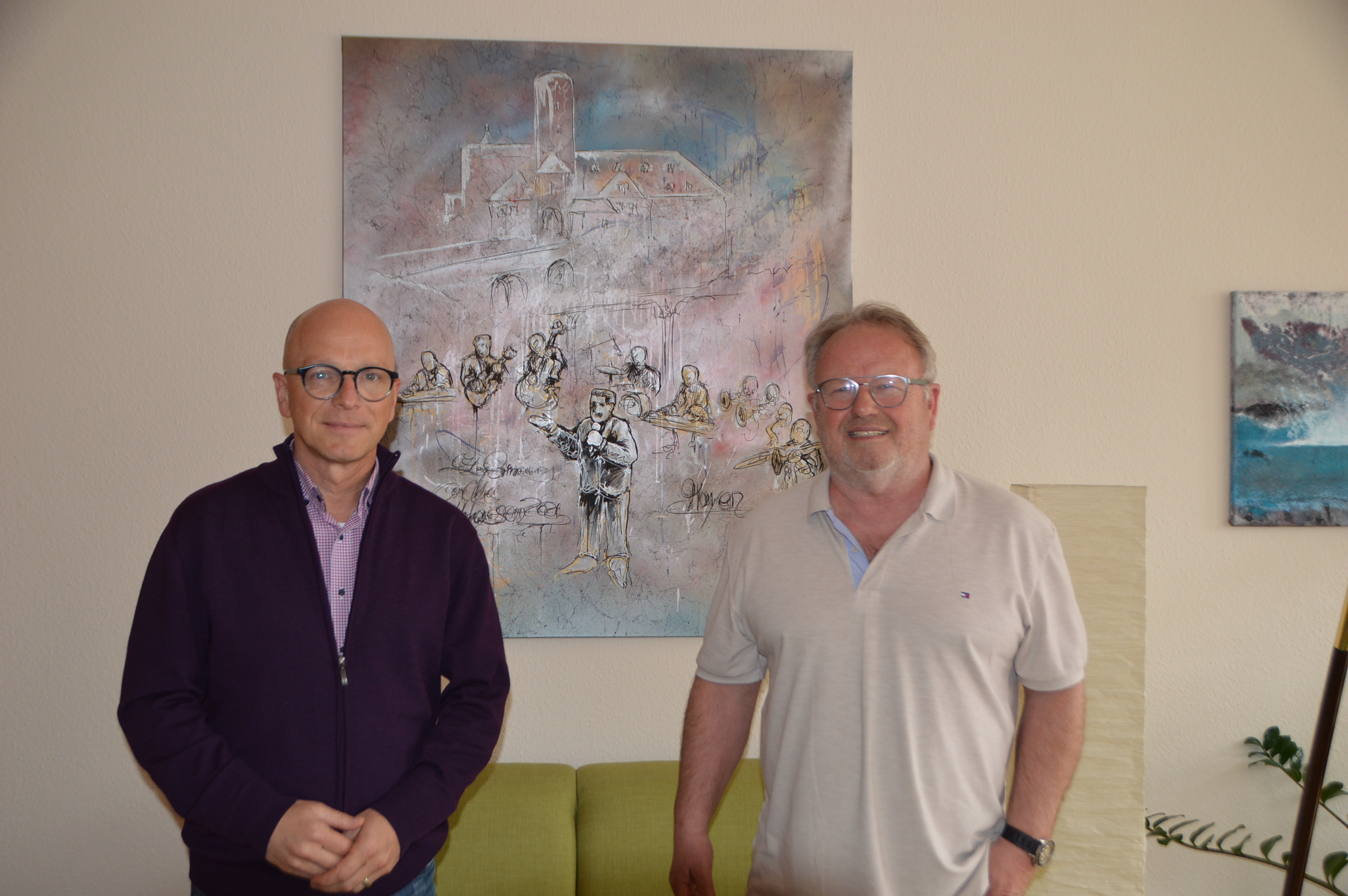 Oberbürgermeister Dirk Meid und Karl Josef Weber