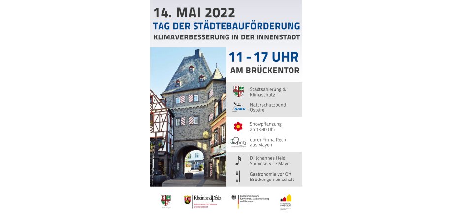 Plakat zum Tag der Städtebauförderung in Mayen 