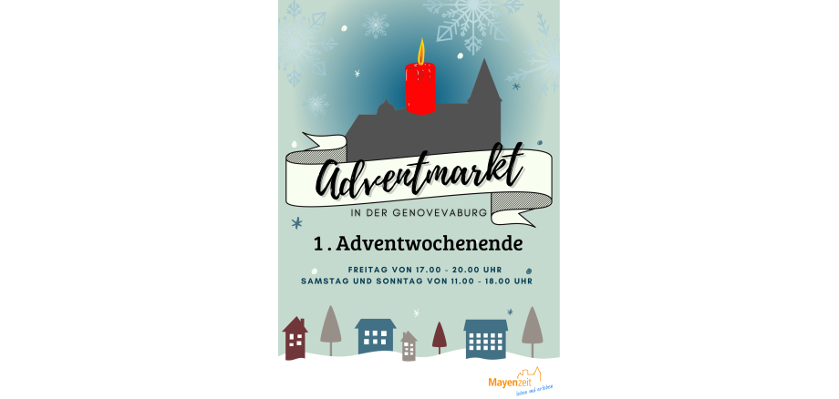Plakat zum Adventmarkt