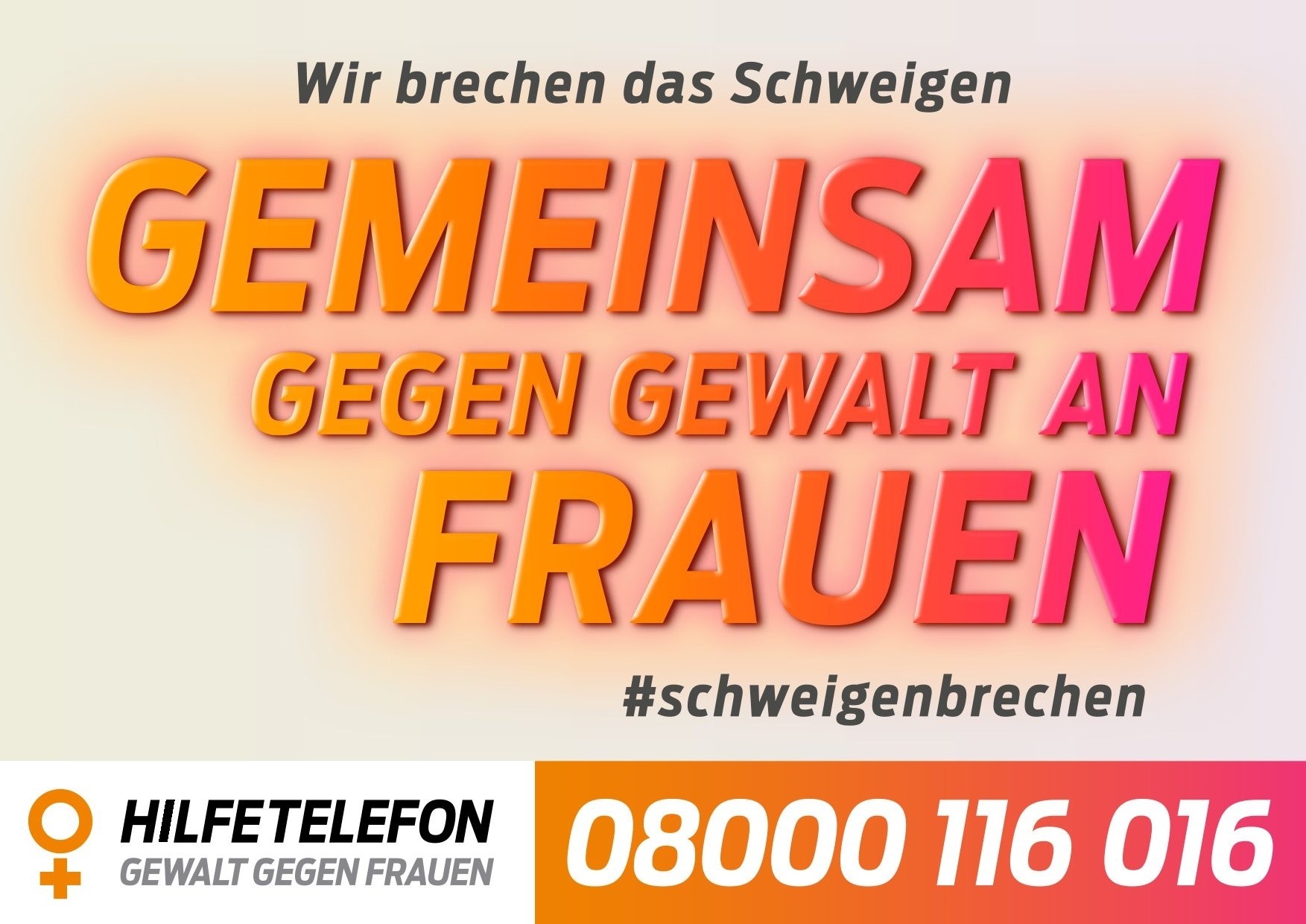 Plakat zur Aktion - mit einer Nummer drauf