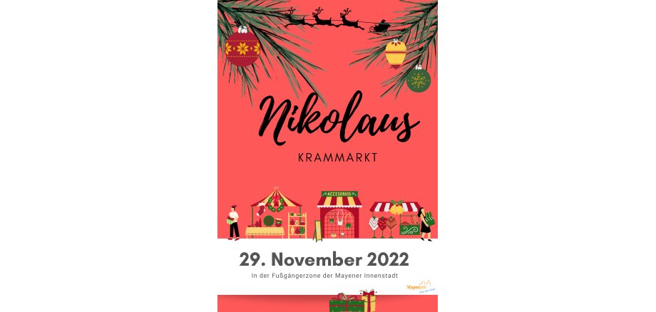 Plakat zum Nikolausmarkt