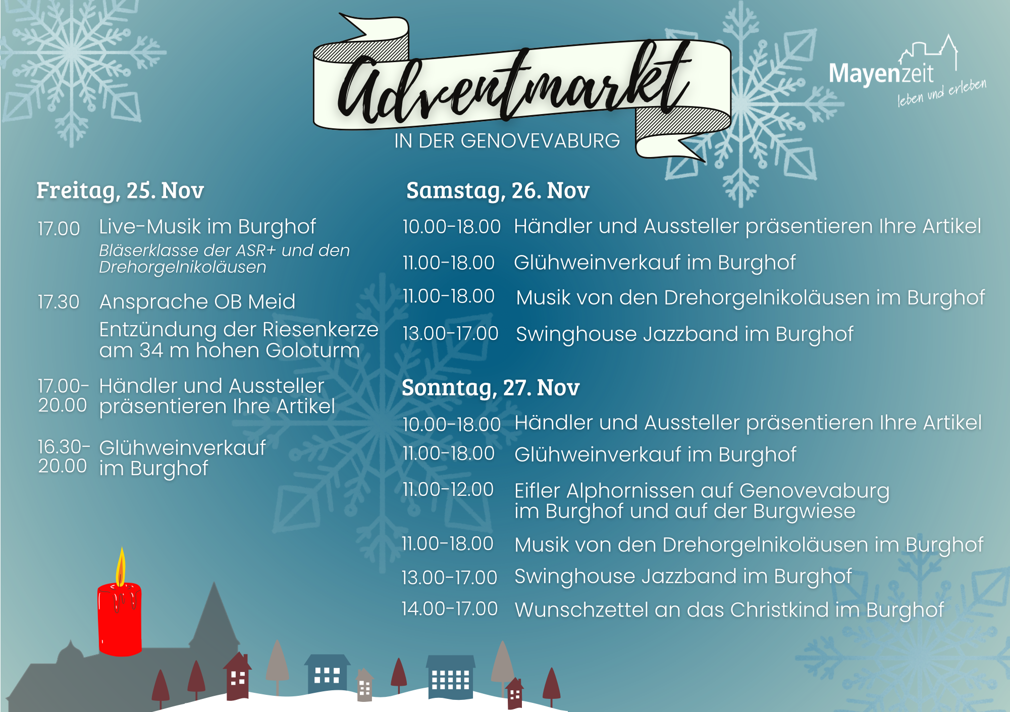Programm zum Adventmarkt