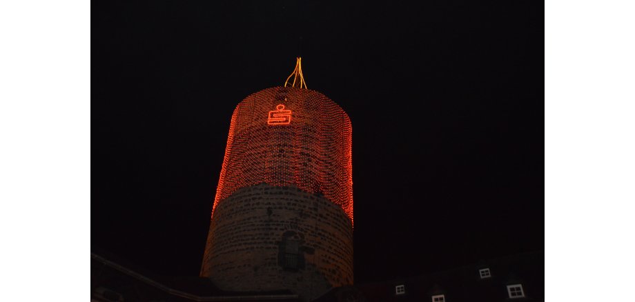 Goloturm als Adventkerze
