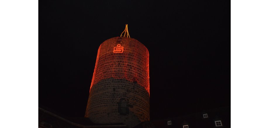 Goloturm als Adventkerze