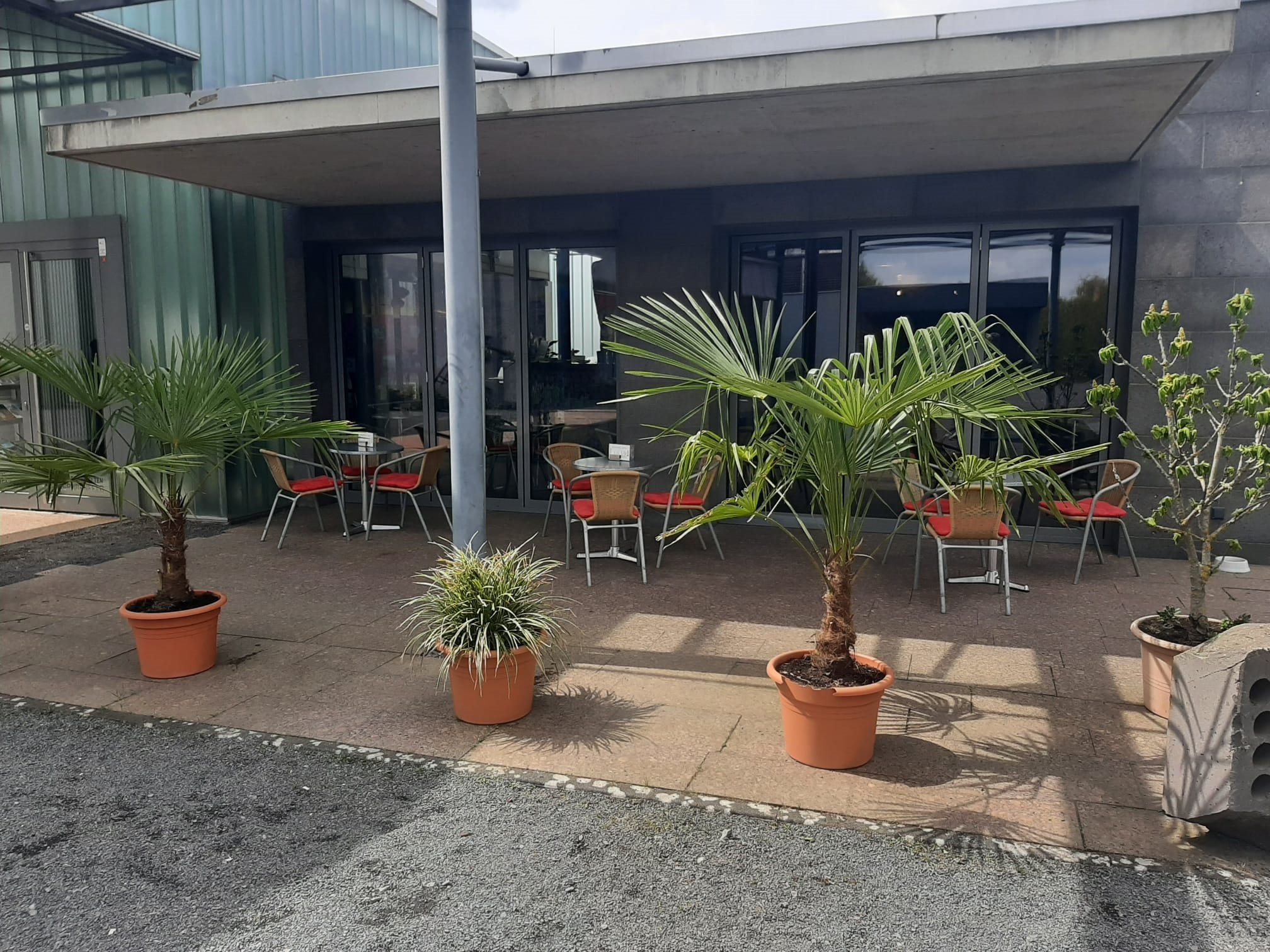 Terrasse in den Erlebniswelten Grubenfeld