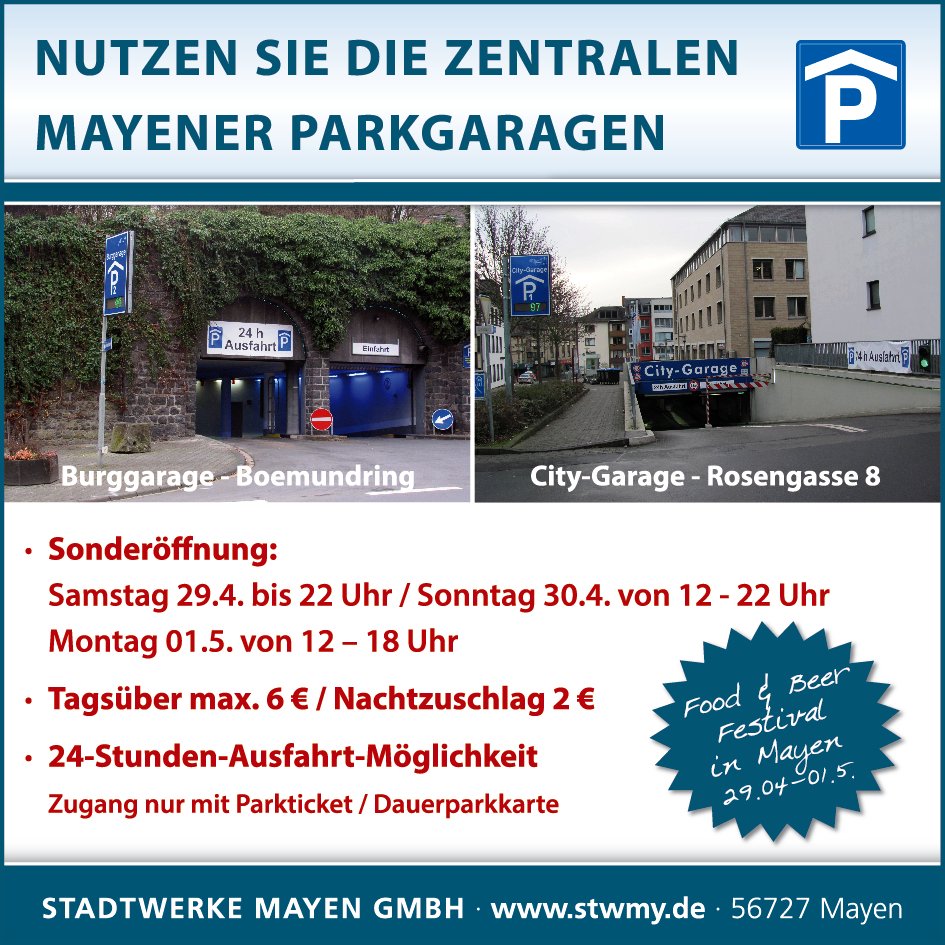 Plakat zu Sonderöffnungszeiten