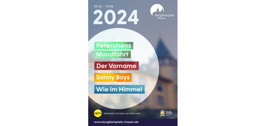 Flyer zu den Burgfestspielen 2024