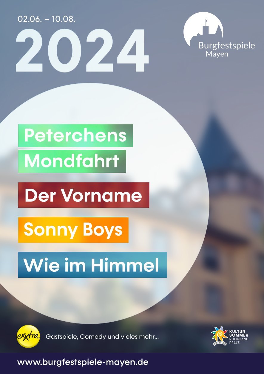 Flyer zu den Burgfestspielen 2024