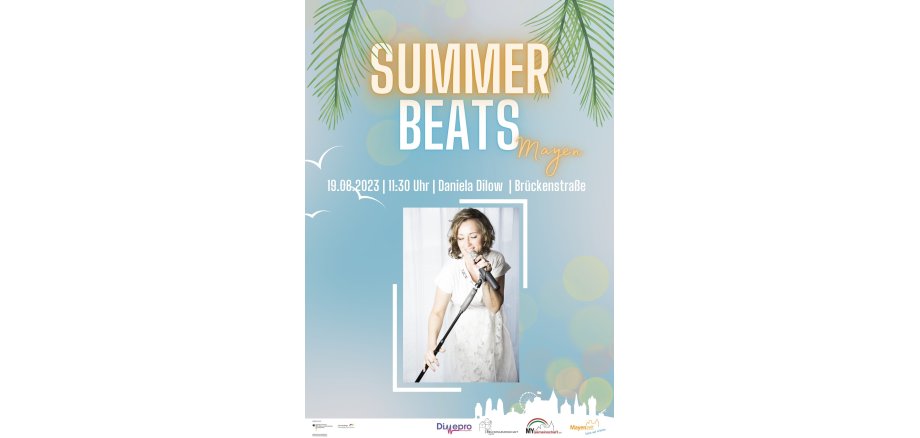 Daniela Dilow am 19. August bei den Summer Beats Flyer zum Auftritt von Daniela Dilow