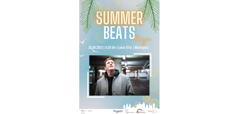 Flyer zum Auftritt von Lukas Otte bei den Summer Beats
