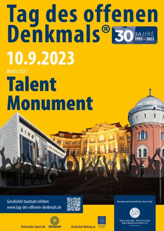 Flyer zum Motto Talent Monument