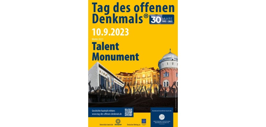 Flyer zum Motto Talent Monument