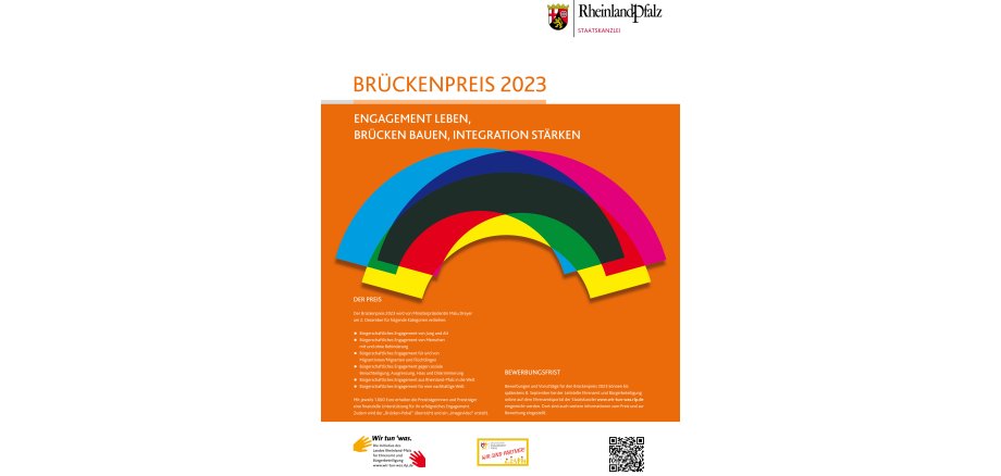 Der Flyer mit Informationen zu dem Preis 