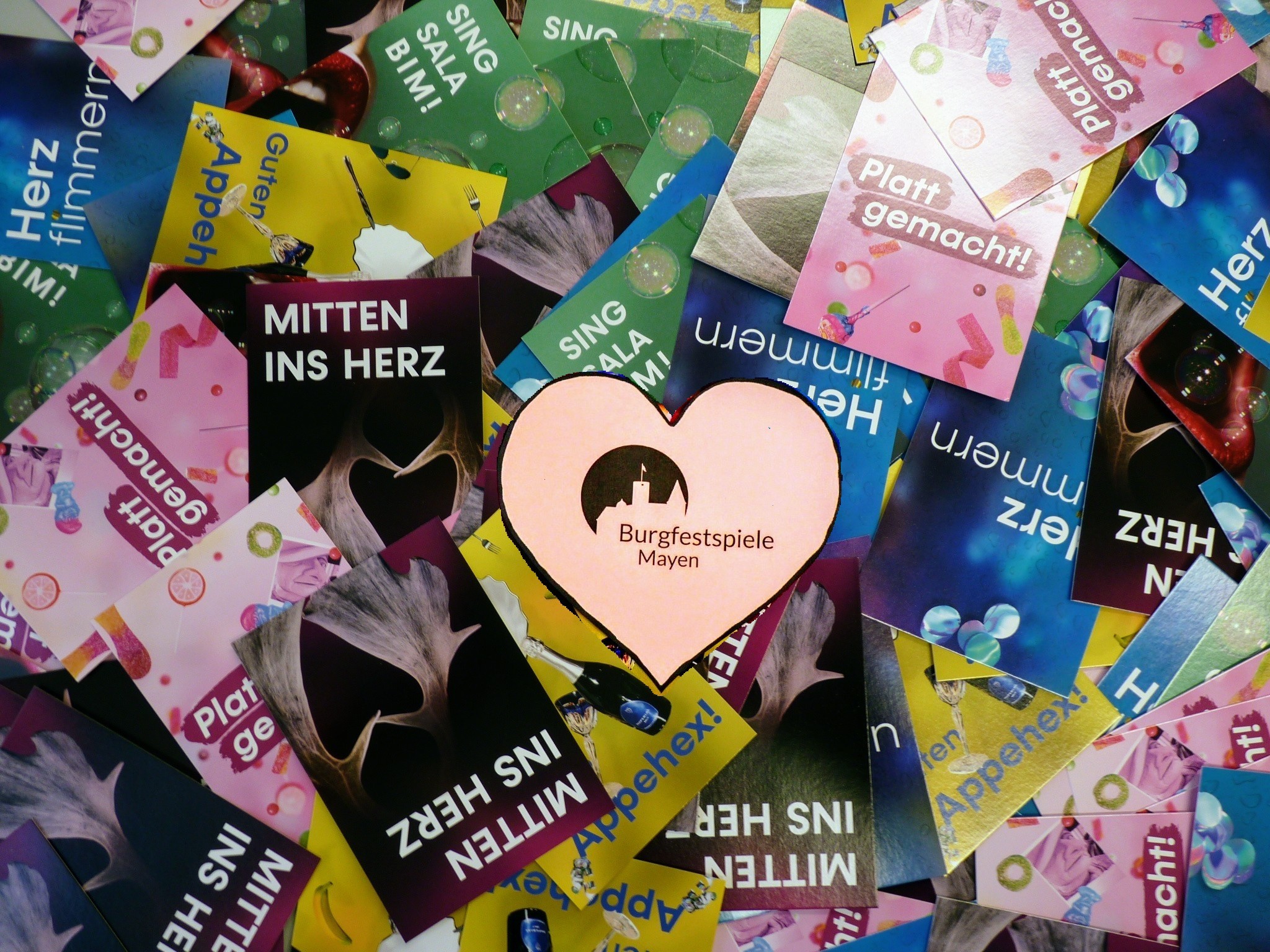 Postkarte der Burgfestspiele Mayen