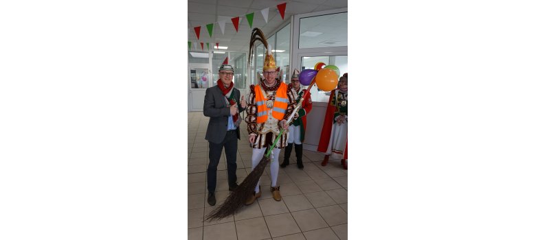 Oberbürgermeister Dirk Meid mit Prinz Peter IV