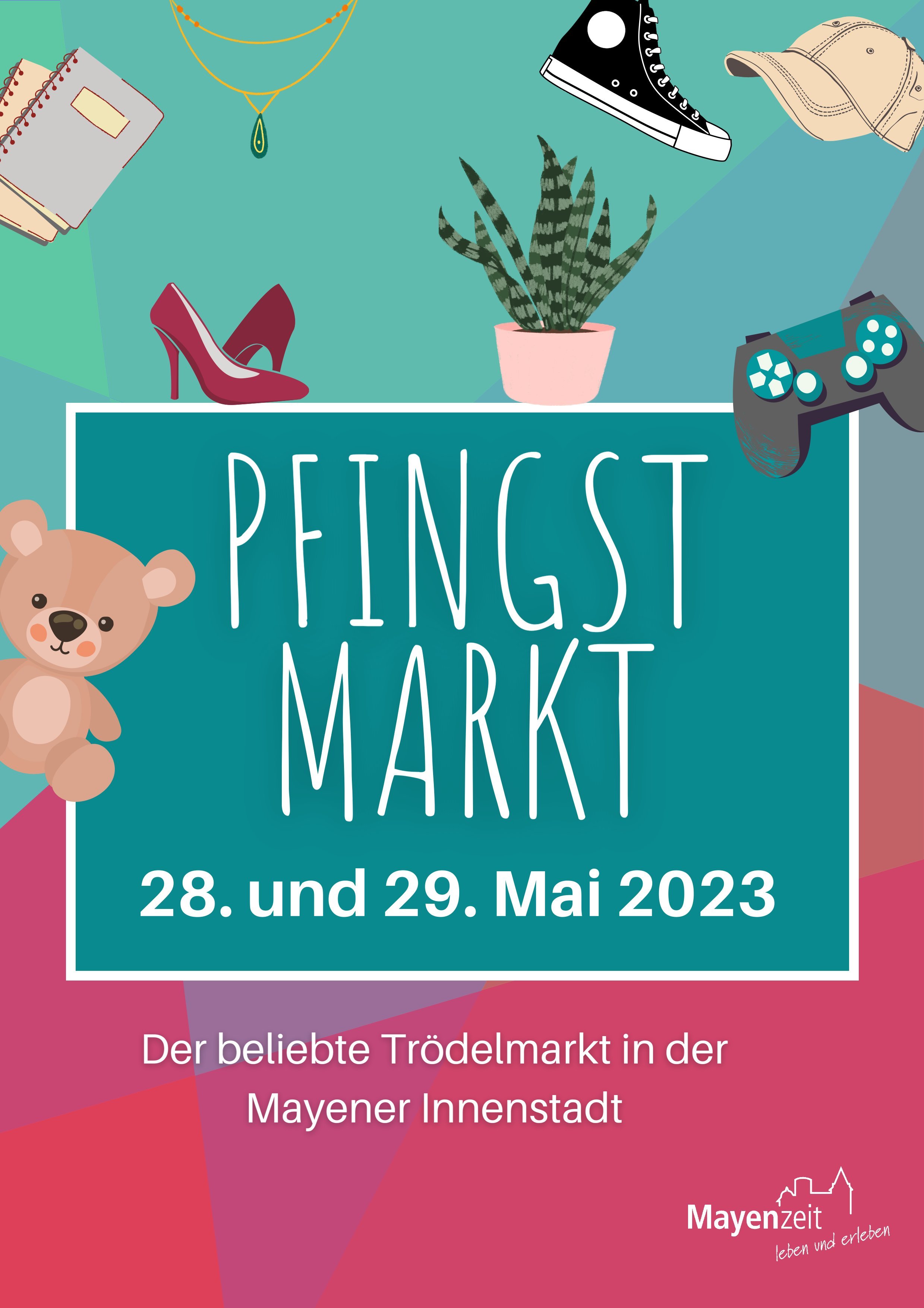 Plakat zum Pfingstmarkt