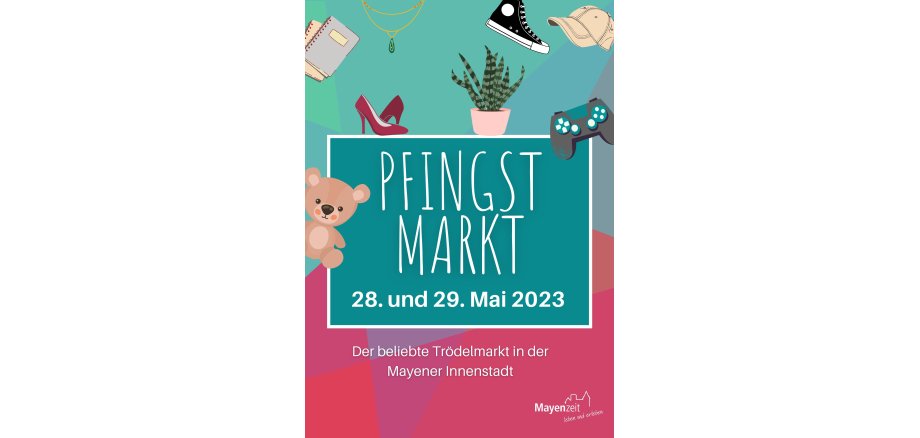 Plakat zum Pfingstmarkt