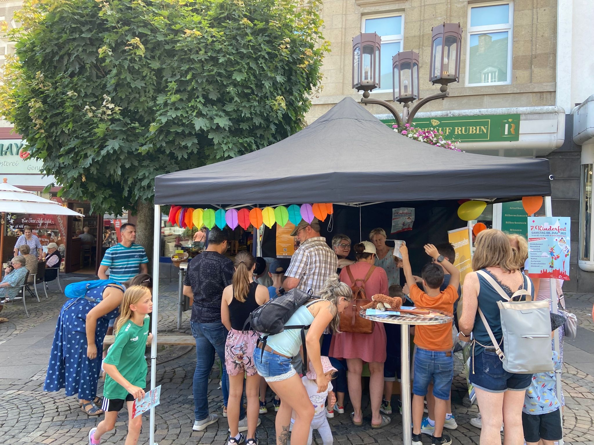 Stand der Stadt Mayen auf dem Kinderfest