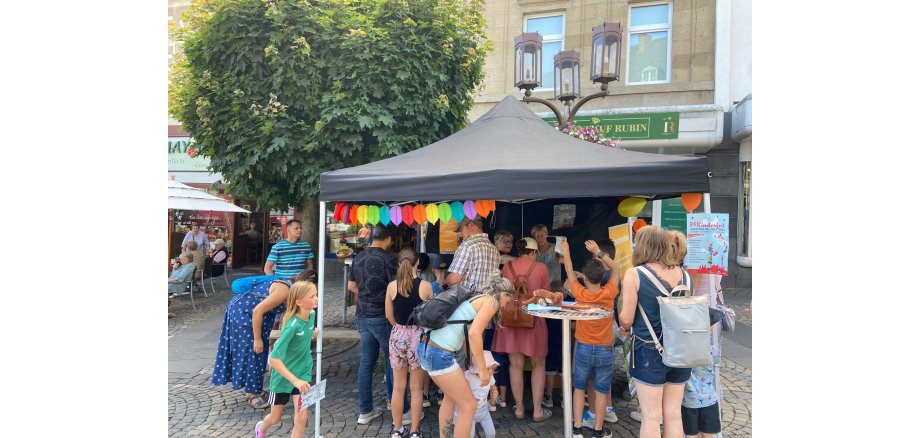 Stand der Stadt Mayen auf dem Kinderfest