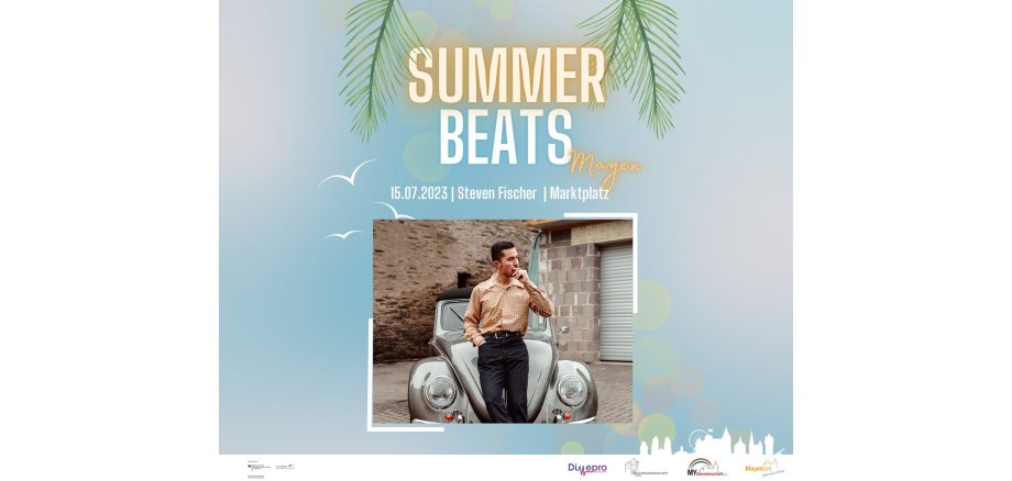 Steven Fischer am 15. Juli bei den Summer Beats Flyer zu den Summer Beats