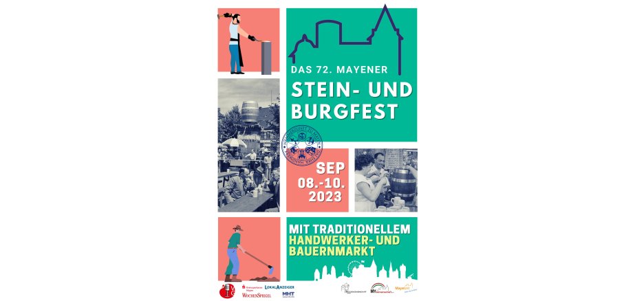 Plakat vom Stein- und Burgfest