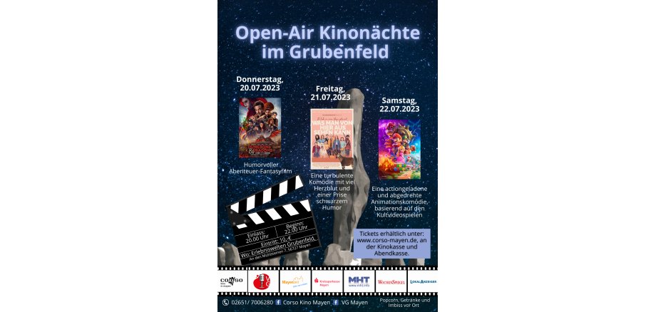 Plakat zu den Open-Air Kinonächten