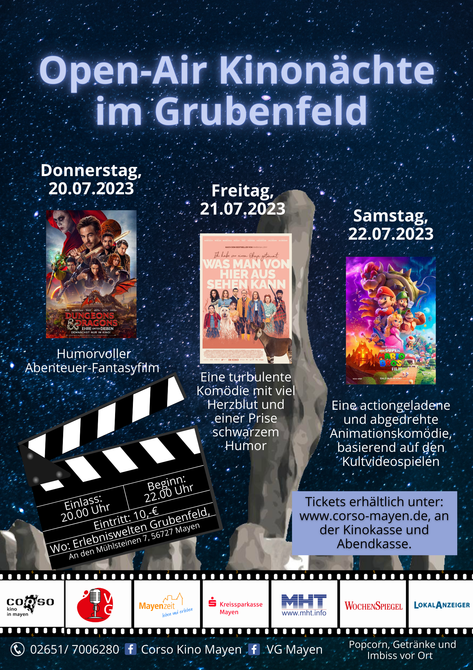 Plakat zu den Open-Air Kinonächten